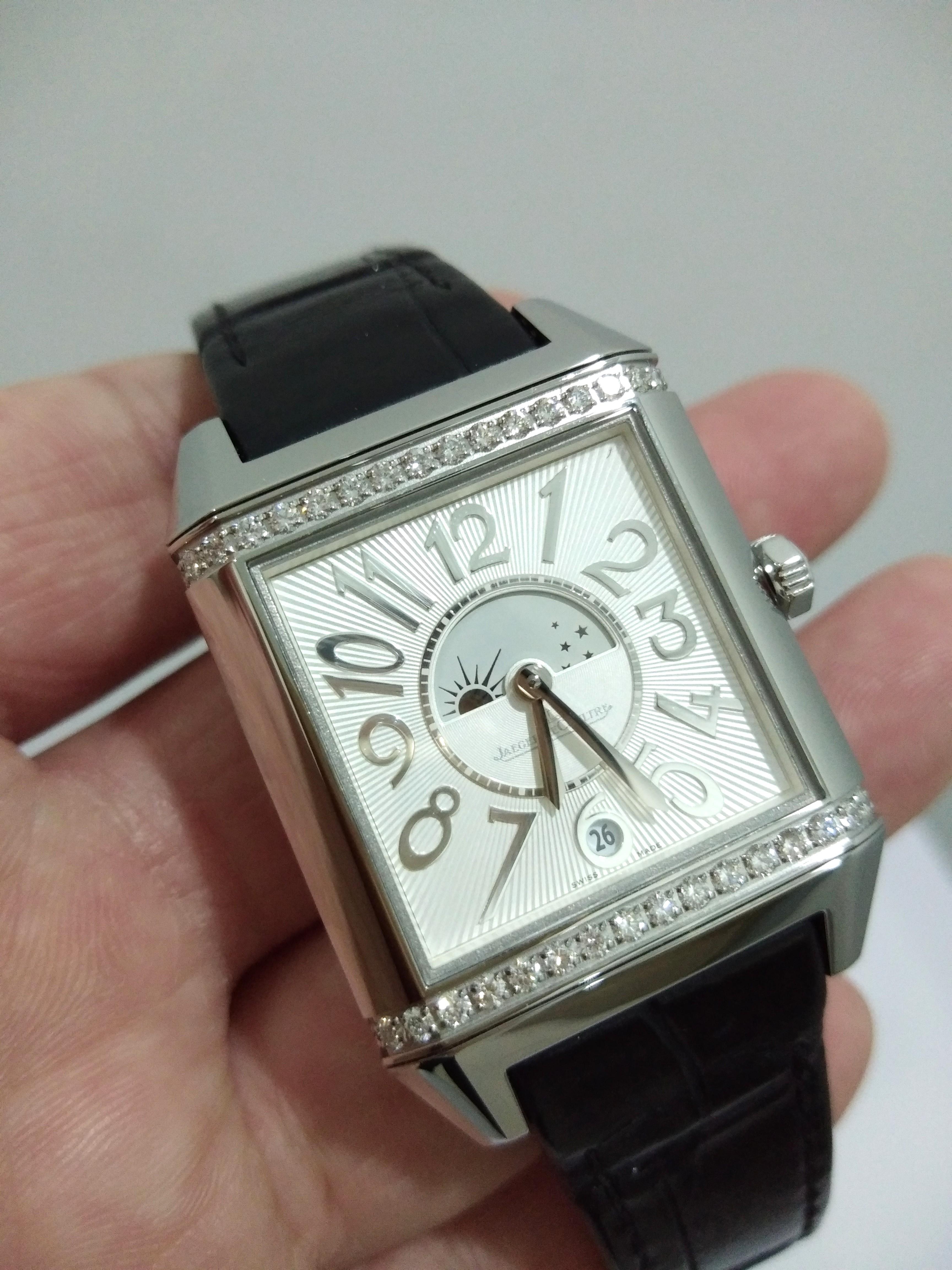 Jaeger lecoultre reverso best sale diamonds