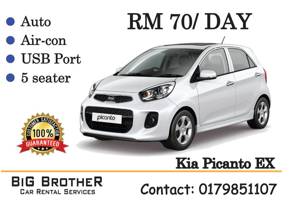 Kia Picanto Rm 70 Per Day Kota Bharu Cars Vehicle Rentals On Carousell
