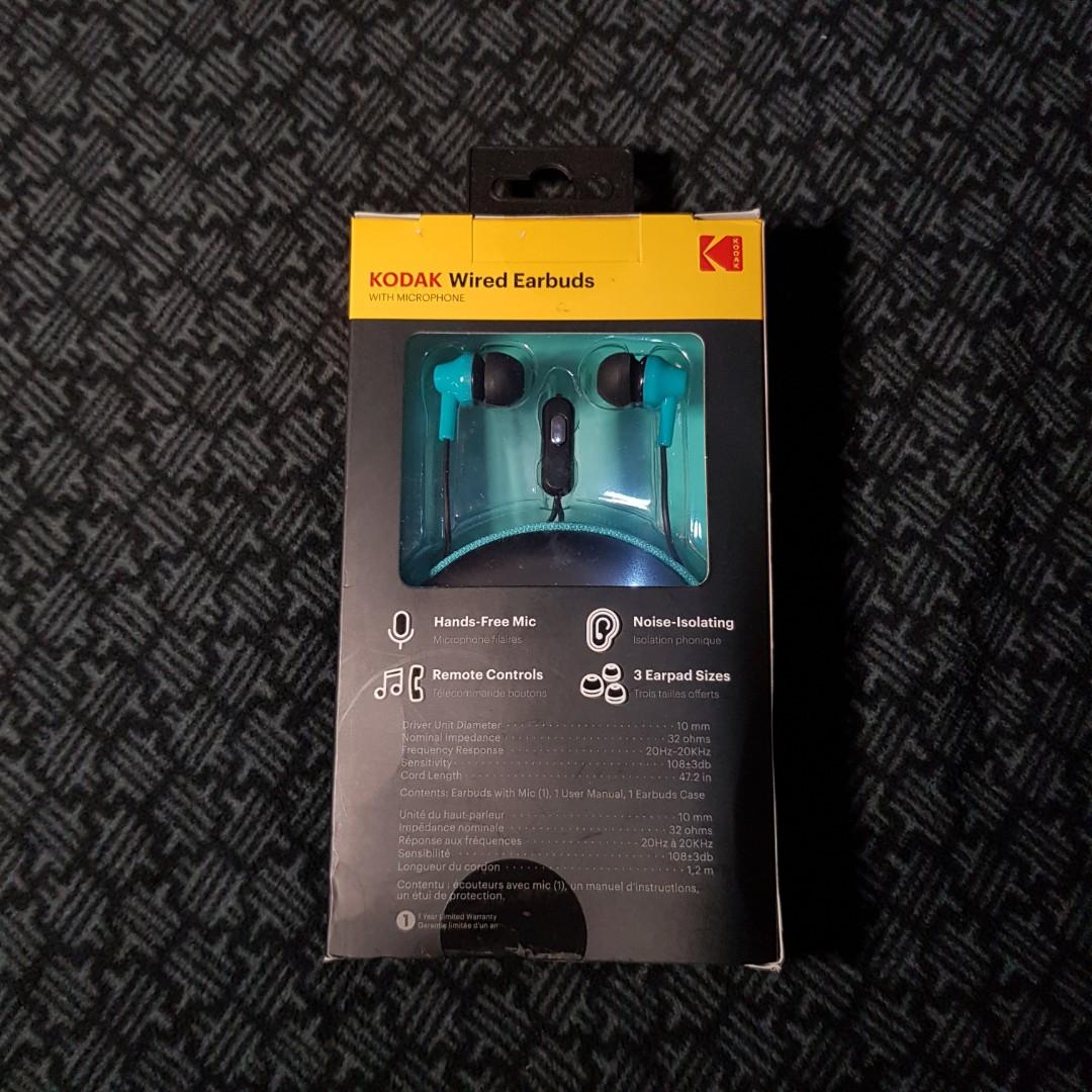 FREE SHIPPING KODAK WIRED EARBUDS