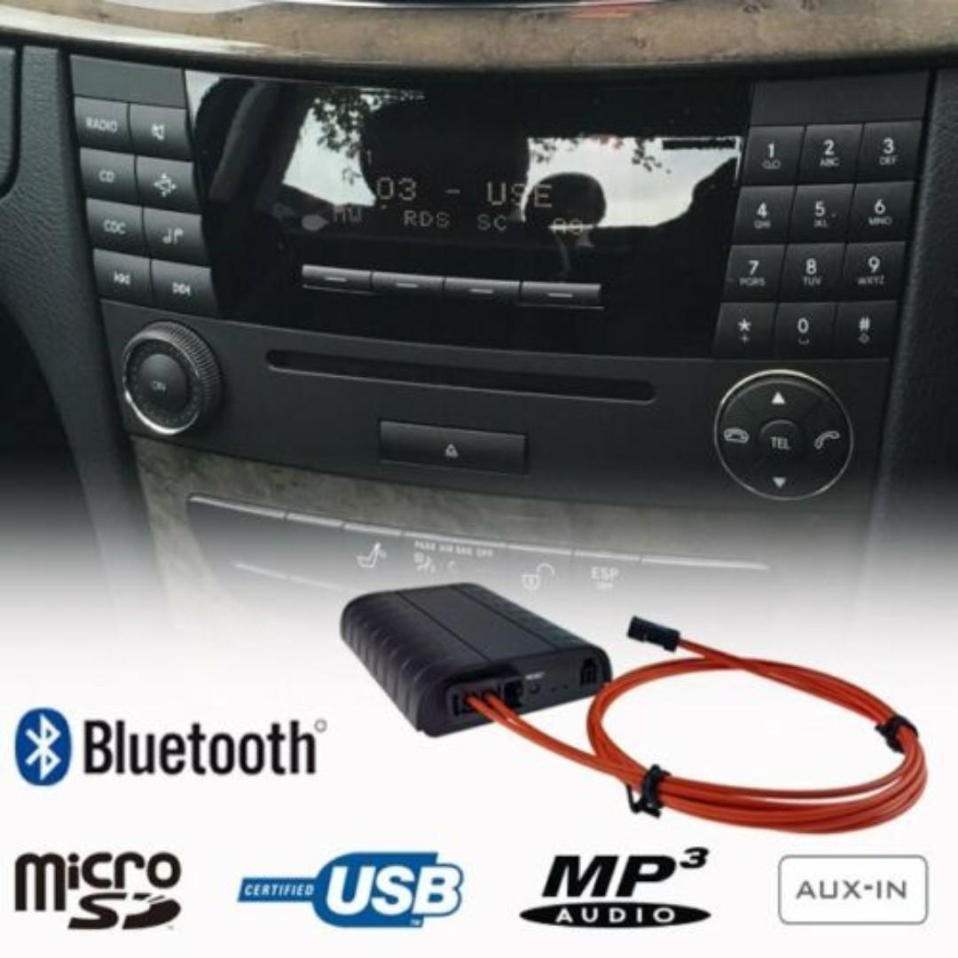 Mercedes Benz Bluetooth 平治原車機頭增加藍牙a2dp Usd Sd Aux In 汽車配件 電子配件 Carousell