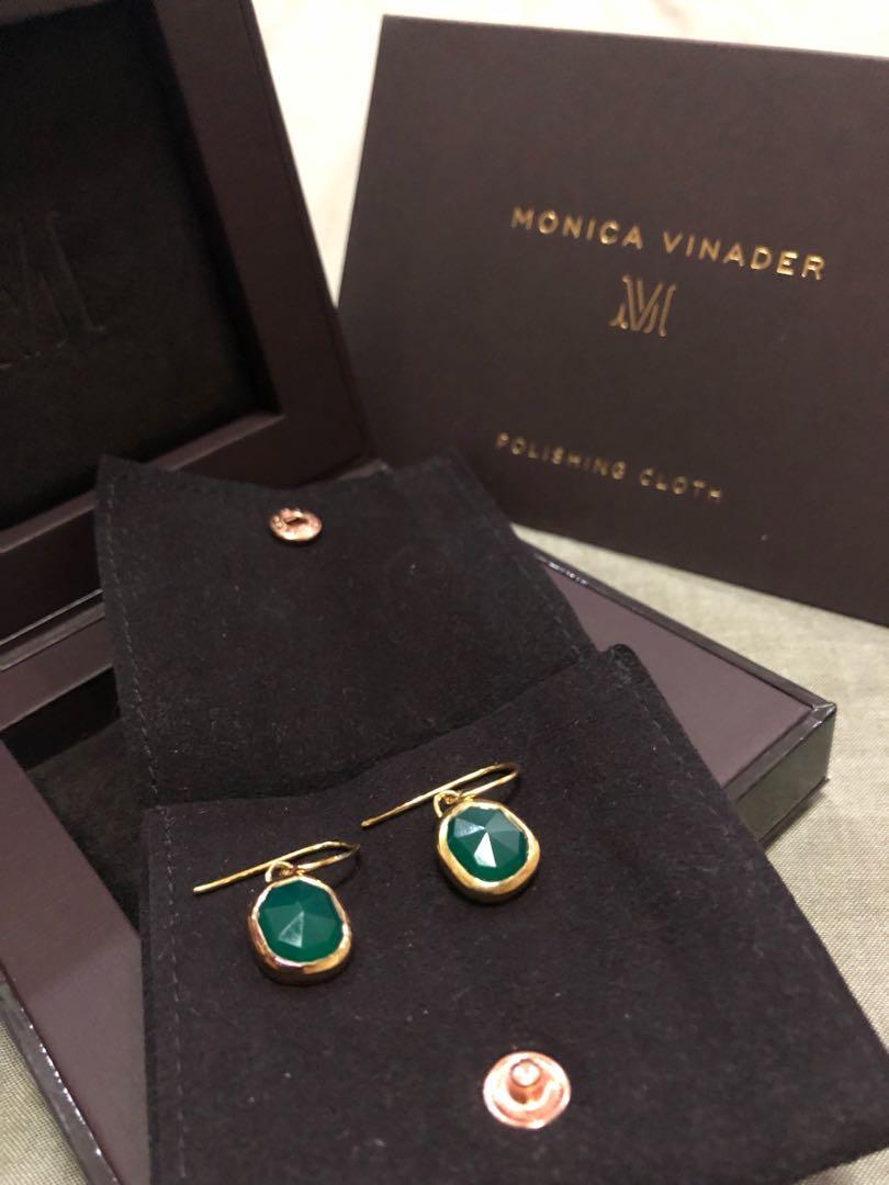 Monica Vinader Siren Wire Earrings Women s Fashion Jewelry Organisers Earrings on Carousell