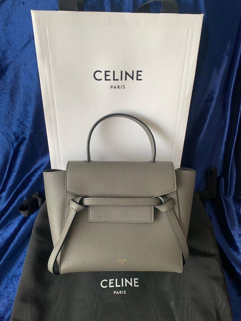 New! Celine Belt Bag Nano Grey Color