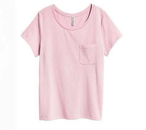 Original Divided H M Hnm Baby Pink Pocket Jersey Tee T Shirt Kaos Pink Muda Lengan Pendek Branded Wanita Olshop Fashion Olshop Wanita Di Carousell