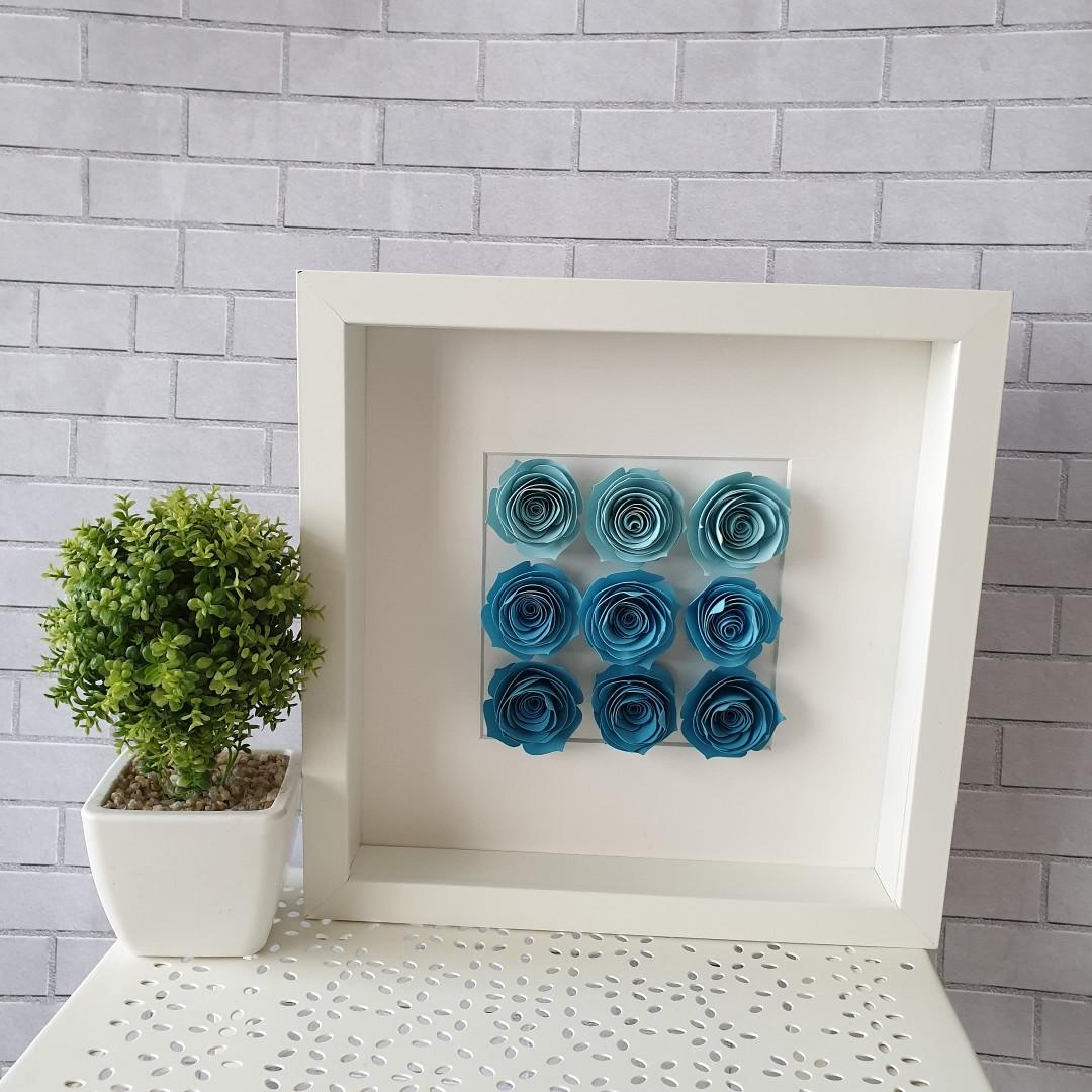 Rolled Paper Flower Shadow Box Best Flower Site