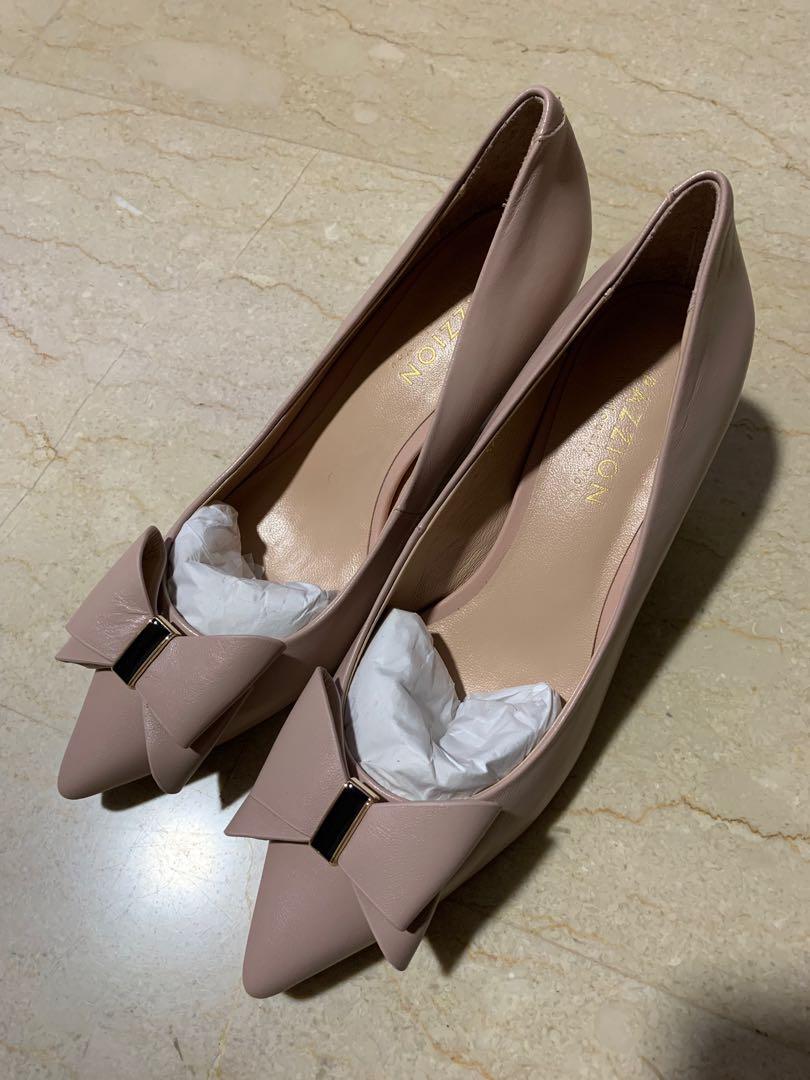 pink bow shoes heels