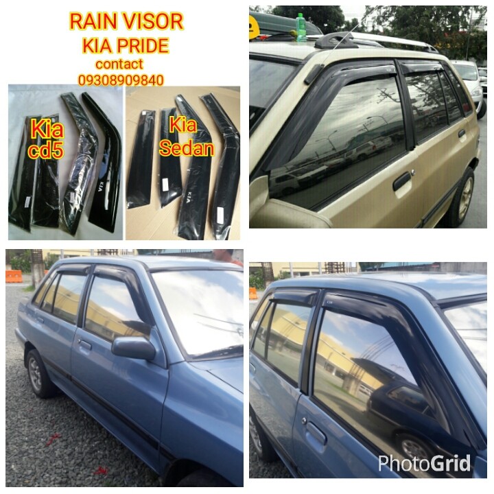 Rain Visor Kia Pride Cd5 Sedan, Car Parts & Accessories on Carousell