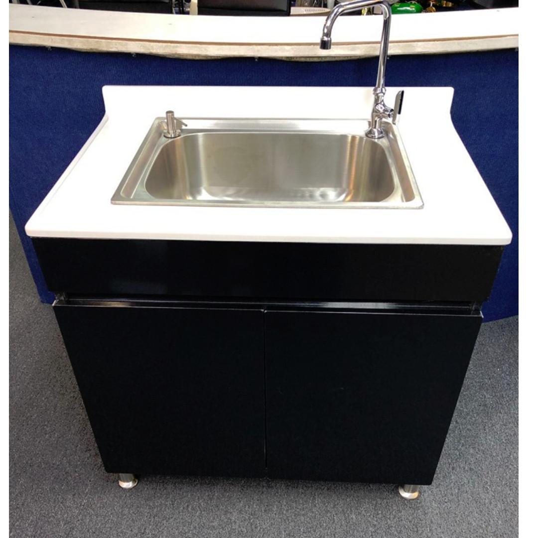 Ready Made Stainless Steel Kitchen Cabinet With Top On Carousell