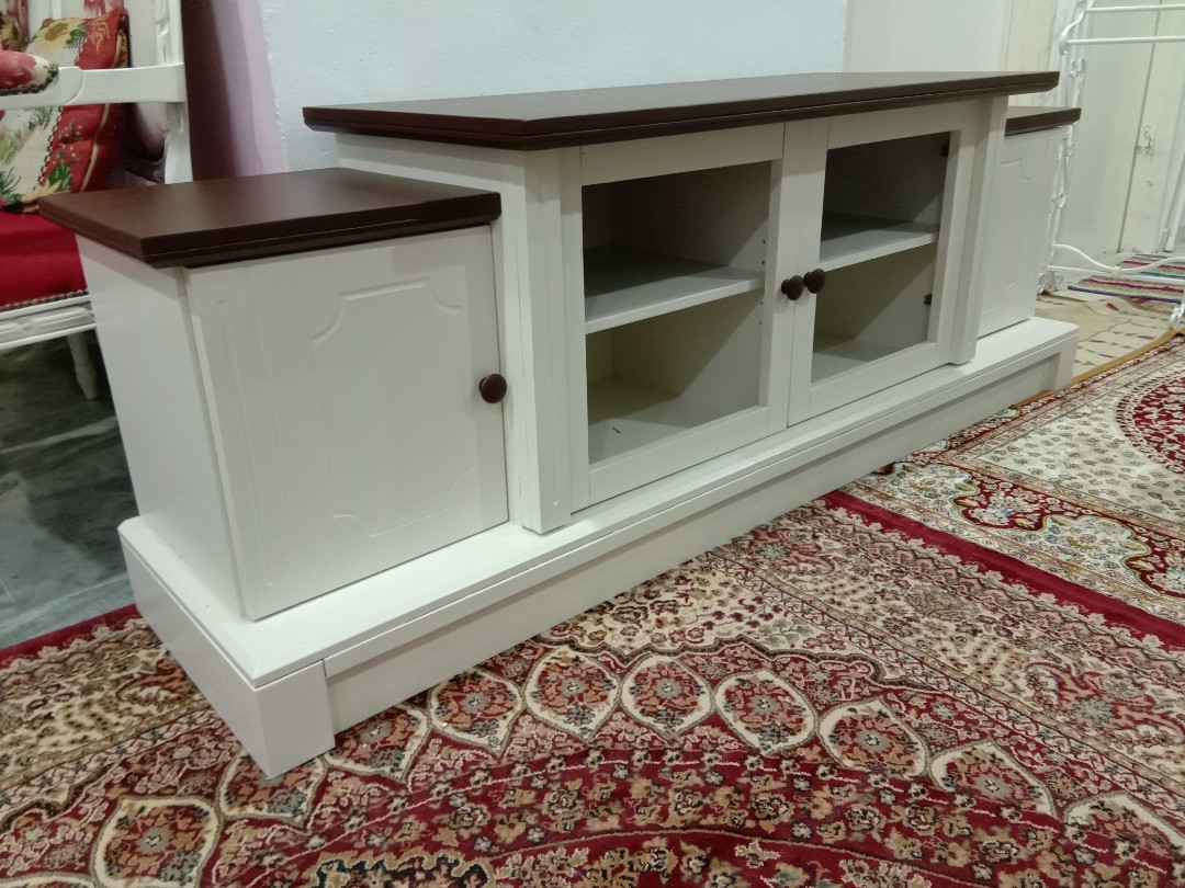 Refurbished 6 Solid Tv Cabinet Home Furniture Furniture On Carousell