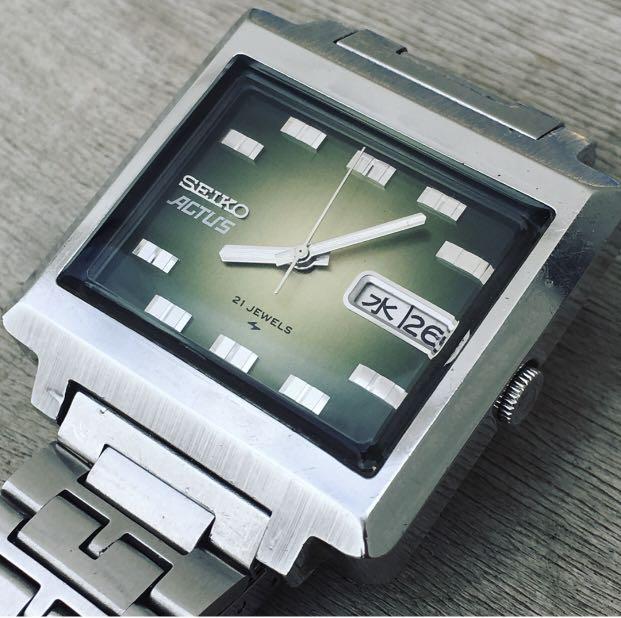 Seiko JDM 1971 “ACTUS” 1971 7019-5070 ( VINTAGE Green Dial ), Men's  Fashion, Watches & Accessories, Watches on Carousell