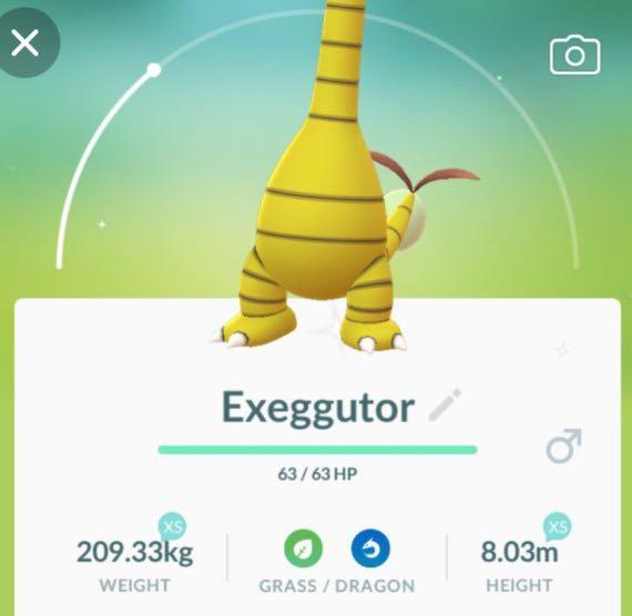 Shiny Alolan Exeggutor Pokemon Go Alola Toys Games Video Gaming Video Games On Carousell