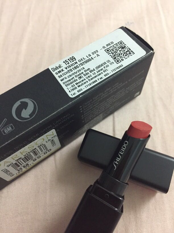 Shiseido Visionairy Gel Lipstick 222 Ginza Red Health Beauty Makeup On Carousell
