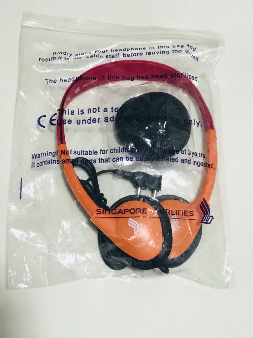 Singapore Airlines SQ Kids Headphones Earphones, Audio, Headphones