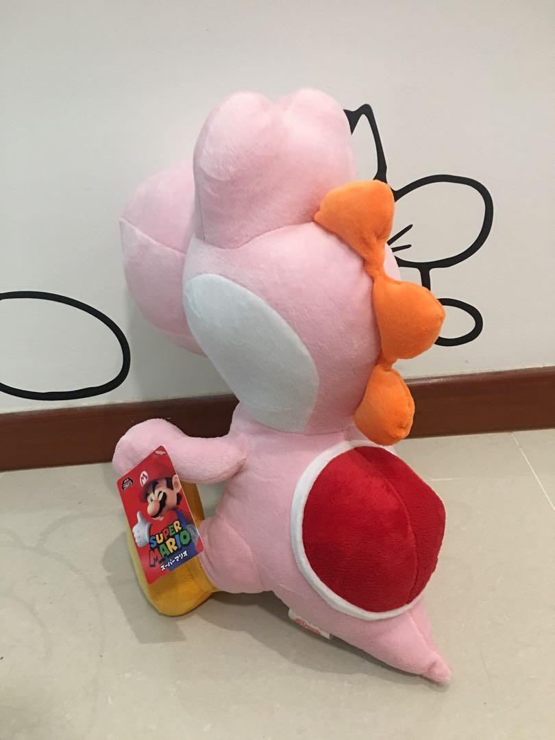 pink yoshi plush toy