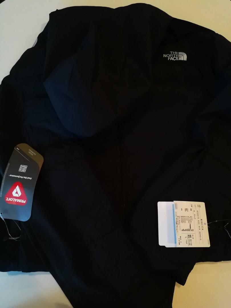 the north face hybrid red run hoodie