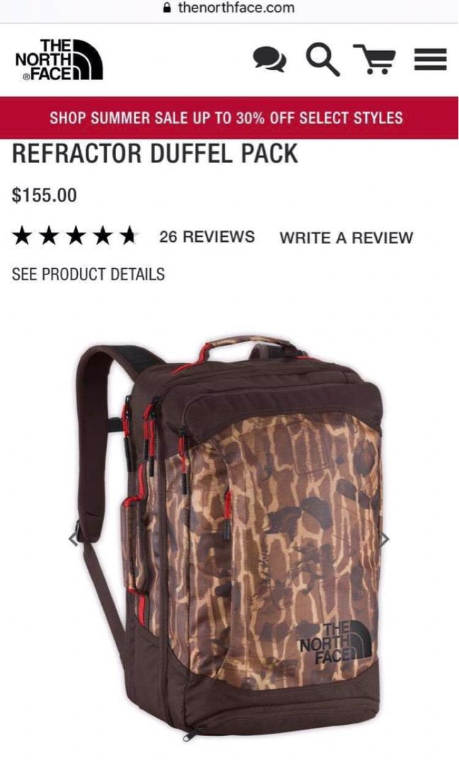 the north face refractor duffel pack