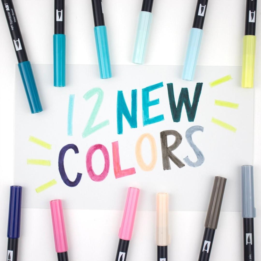 Tombow Dual Brush Pen Art Markers 96 Colour Set With Desk Stand Amazon Sg Office School Supplies