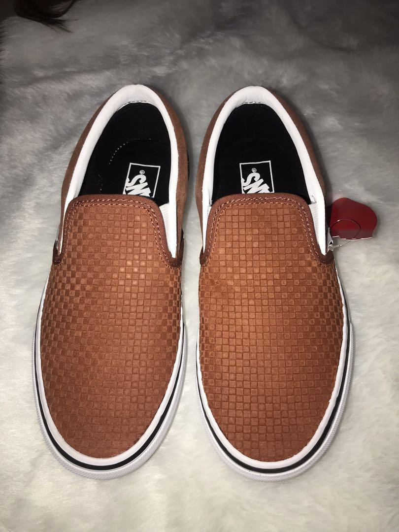 vans classic slip on embossed suede