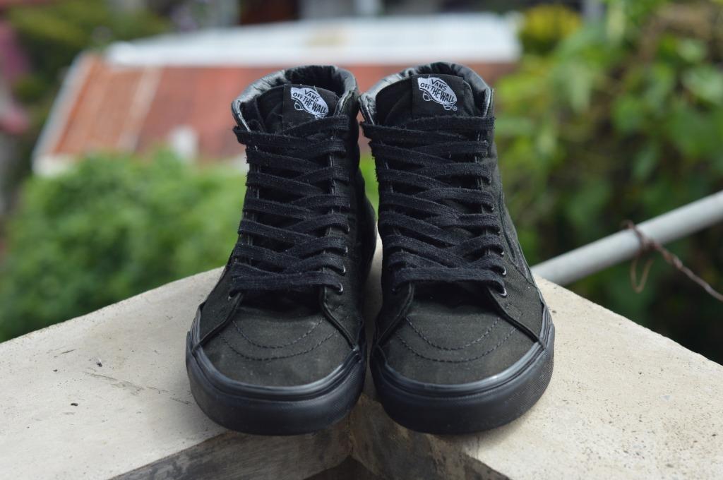Vans sk8 triple black on sale