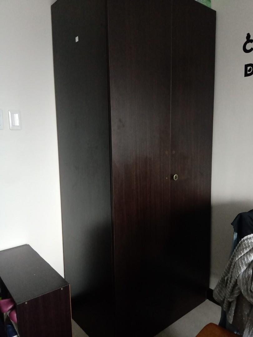 Wardrobe Cabinet Chocolate Brown On Carousell