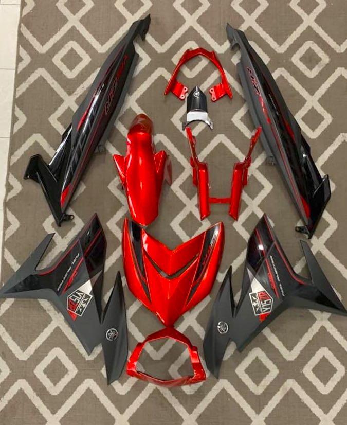 Y15zr Merah Robot Orimoto Coverset Motorcycles Motorcycle Accessories On Carousell