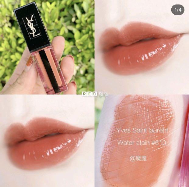 Ysl water stain lipstick 610 store
