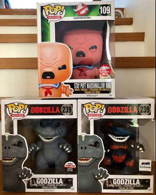 burning godzilla funko pop