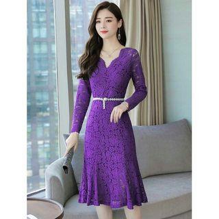 dress brukat korea D5MP61T8