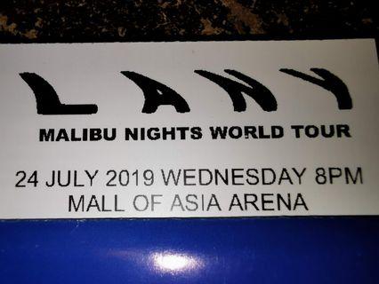 LANY Malibu Nights Concert Ticket - Lower Box A Premium
