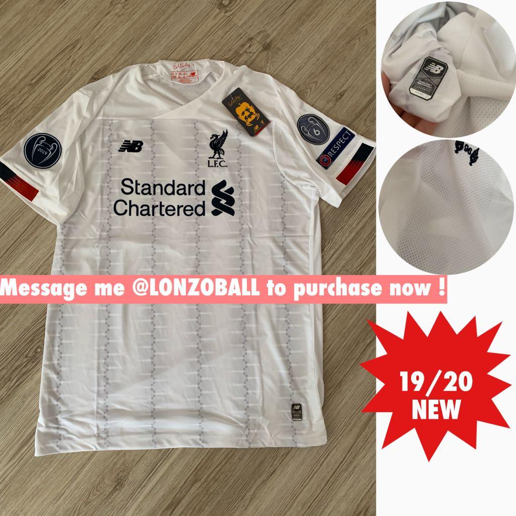 liverpool white jersey 2019