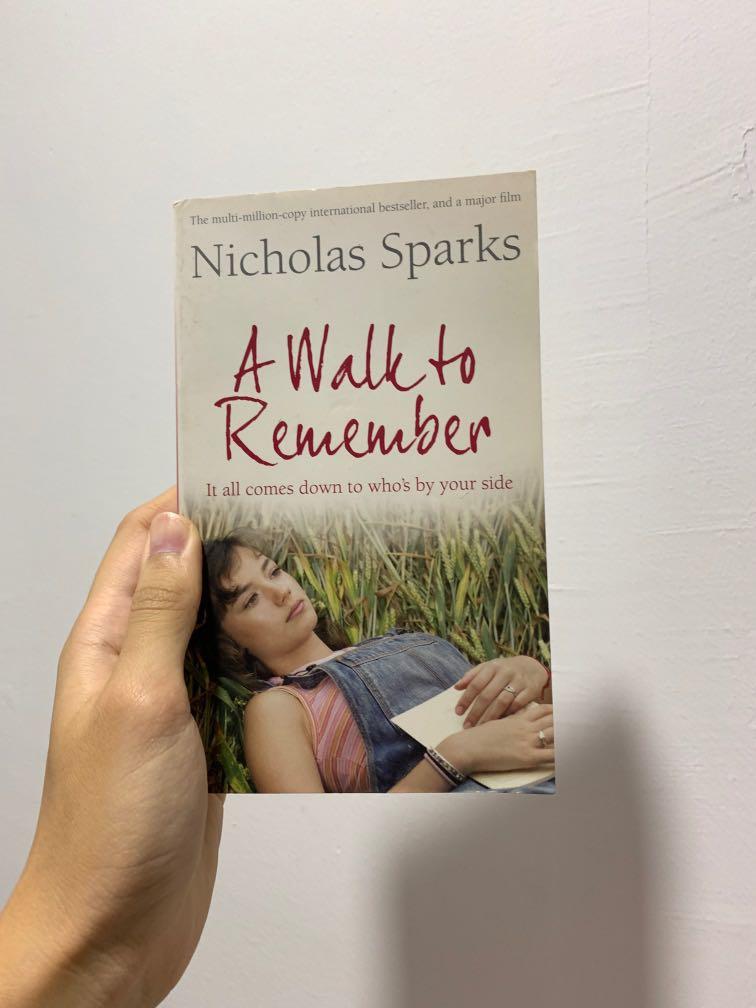 A Walk To Remember By Nicholas Sparks Books Stationery Fiction On Carousell