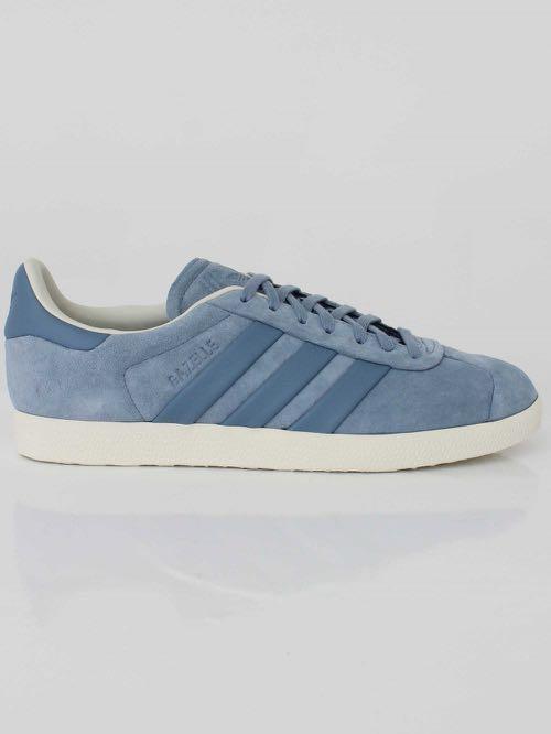 Adidas Gazelle S T Stitch And Turn Light Blue Shoes Us8 5 Men S Fashion Footwear Sneakers On Carousell