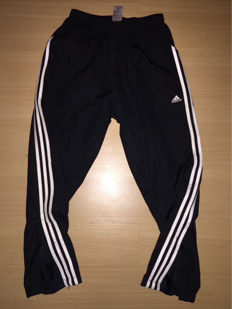 Hat and Beyond Mens Premium Track Pants Made in USA Two Tone Stripe with Ankle  Zipper