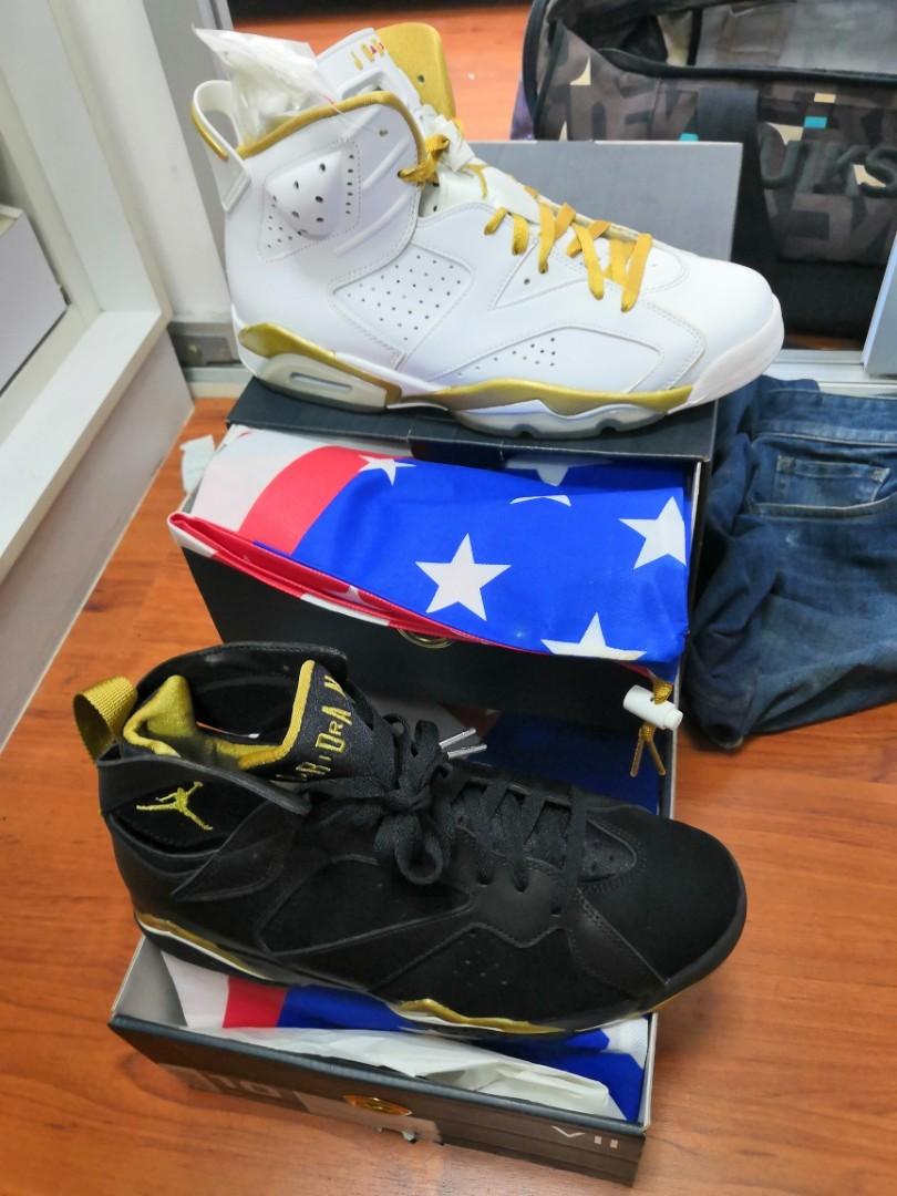 Jordan 6 7 golden moments pack clearance