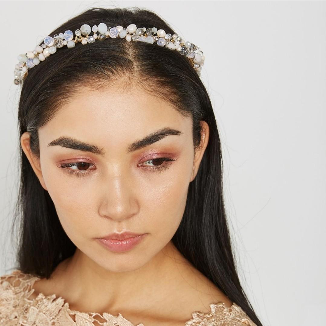Aldo Clavais Champagne Rustic Vintage Head Crown Wedding Head Piece Hairband