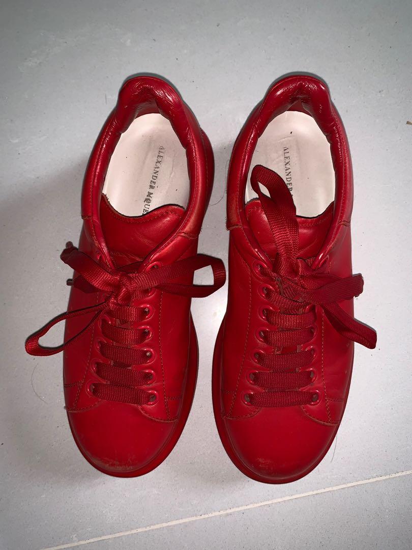 Alexander mcqueen shoes red hot sale