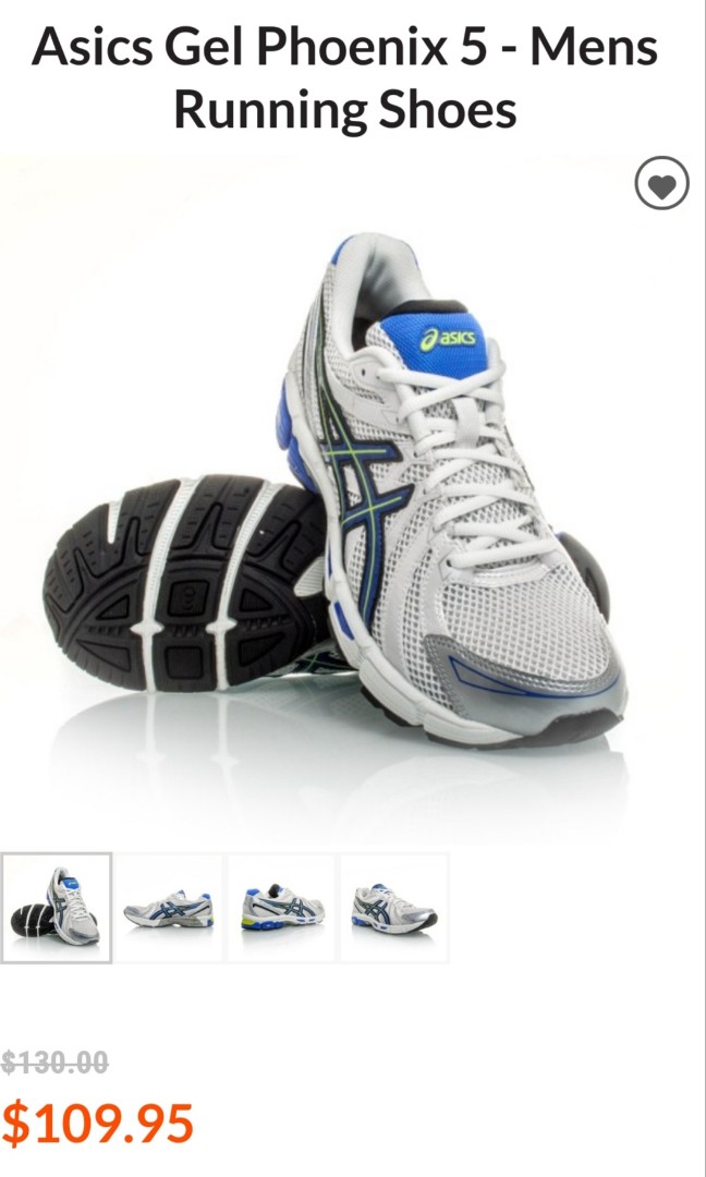 Asics Running Shoes Mens Gel Phoenix US size 11 Women s Fashion Footwear Sneakers on Carousell