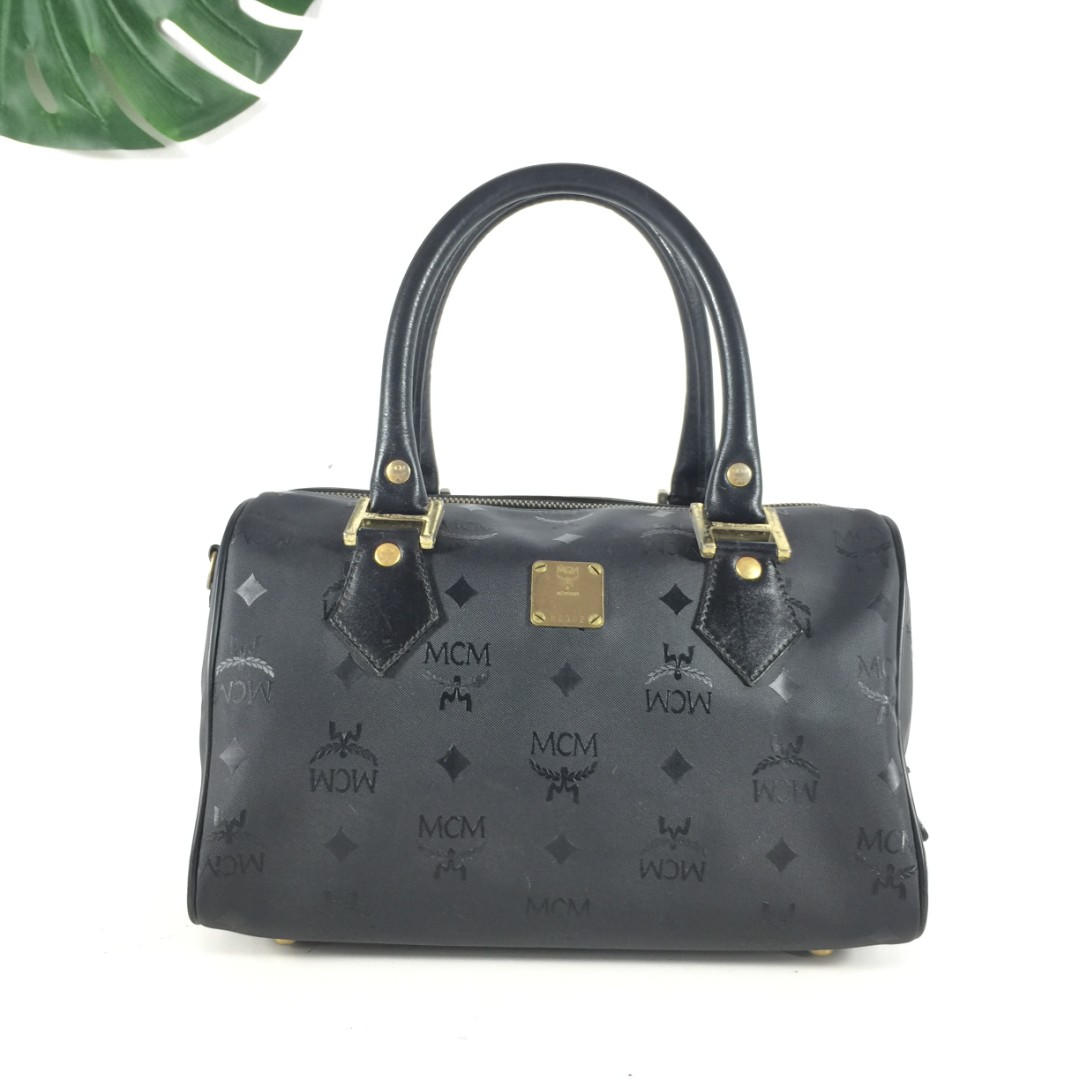 Authentic MCM Speedy Black 3435