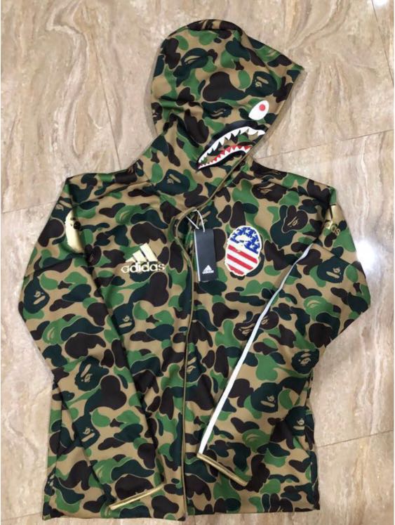 Bape football hoodie outlet