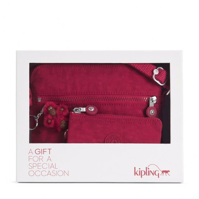 BNWT Authentic Kipling Foxwell Duo Mini crossbody bag and wallet