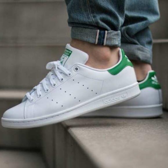 BRAND NEW AUTHENTIC ADIDAS ORIGINALS STAN SMITH CORE WHITE GREEN