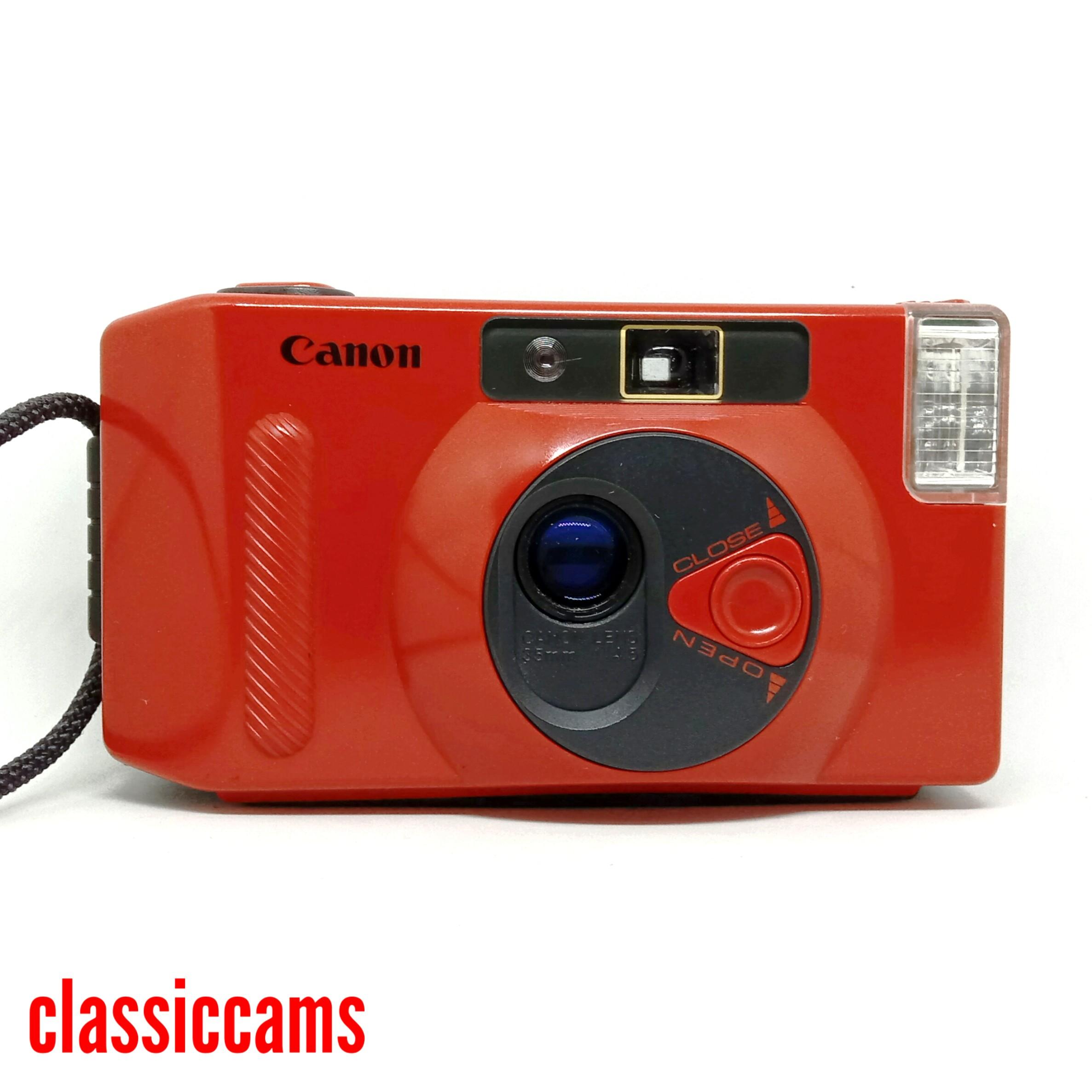 Canon Snappy S 35mm Film Camera Red Photography Cameras