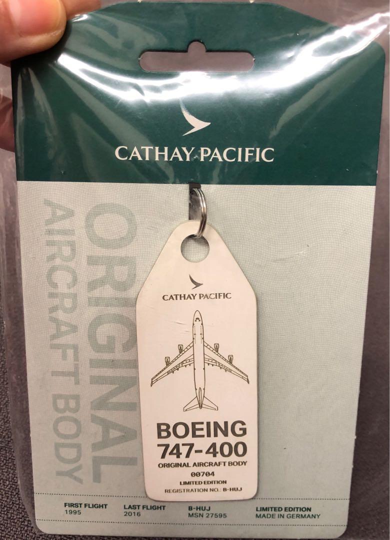 Aviationtag Cathay Pacific Boeing B747 B-HUJ Grey Sold Out 