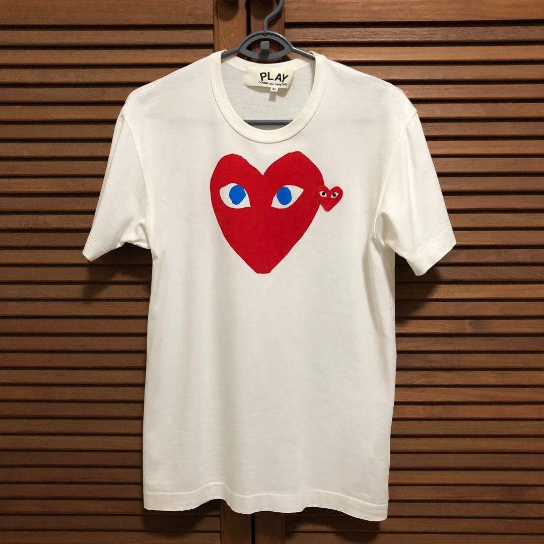 FINALE SALE CDG Play Tee Big Heart Women s Fashion Tops Other Tops on Carousell
