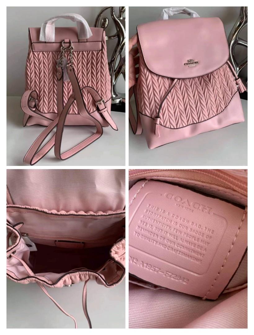 Coach elle sales backpack with quilting