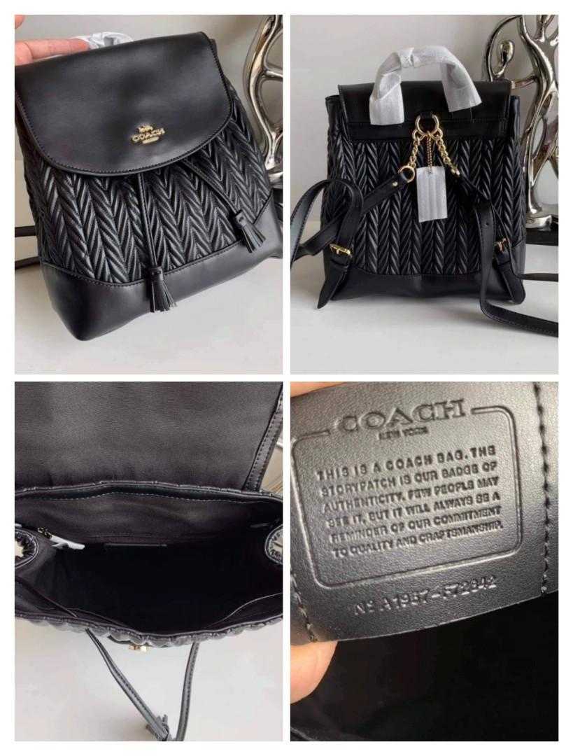 COACH ELLE BACKPACK WITH QUILTING with gift receipt Luxury Bags Wallets on Carousell
