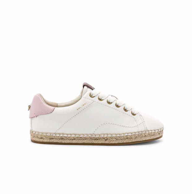 white leather espadrille sneakers