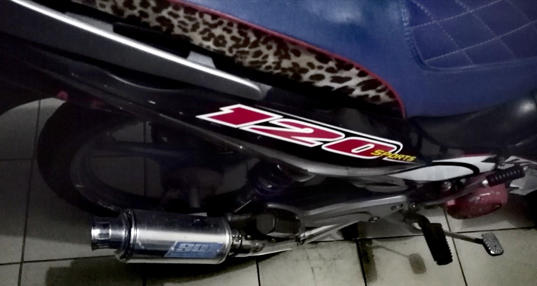 Modenas Kriss 110 100 120 Exhaust Muffler Standard Ekzos Pipe Emos Std K110 K120 Kriss 1 2 Kriss110 Chrome Black