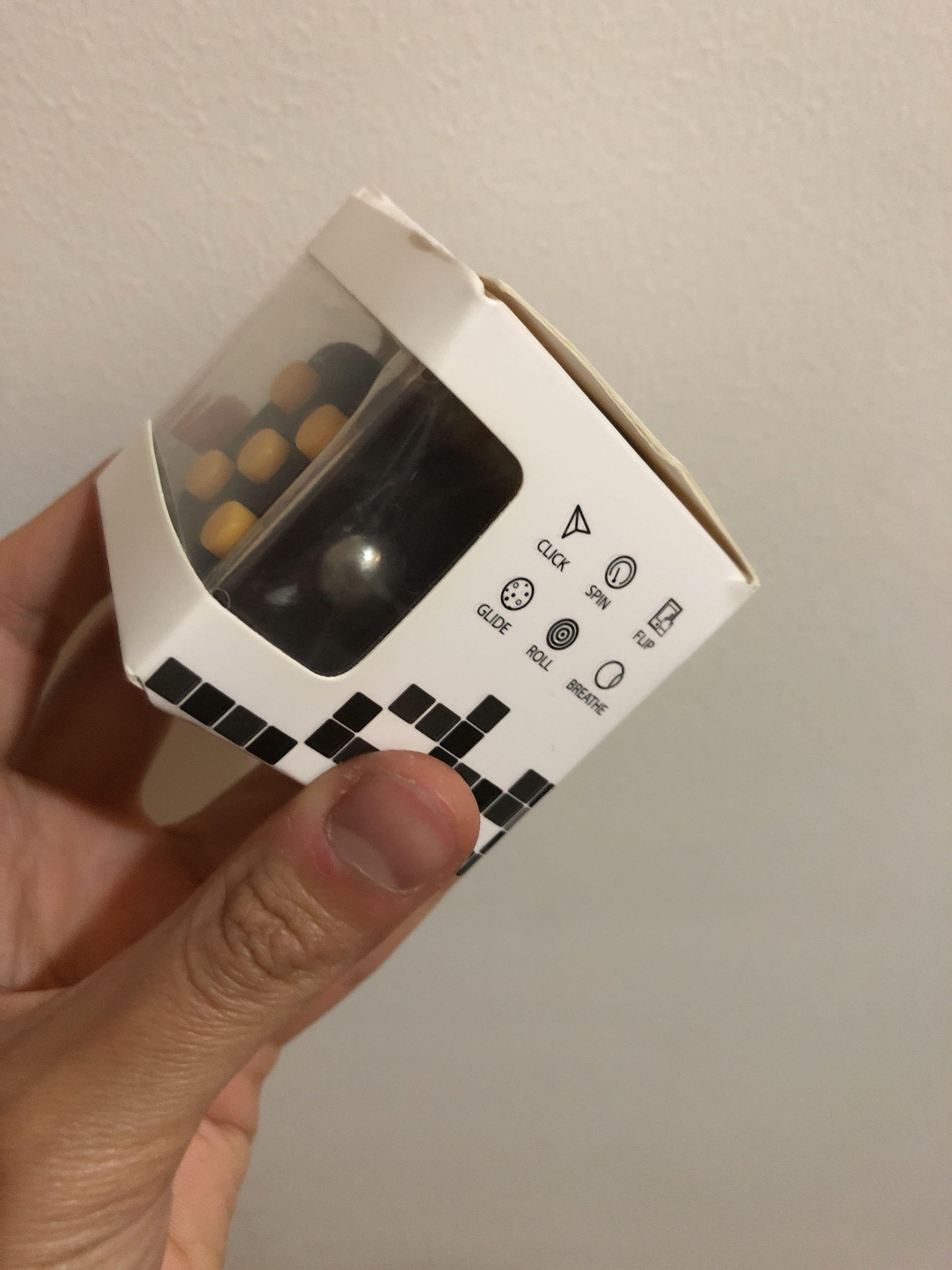 Fidget cube (Category: Interactive Toys) located in Singapore. Submitted by minimalism2210 (Listing ID 237104228, Image 3). Description: Brand new in box Black Mailing only, price includes normal mail.