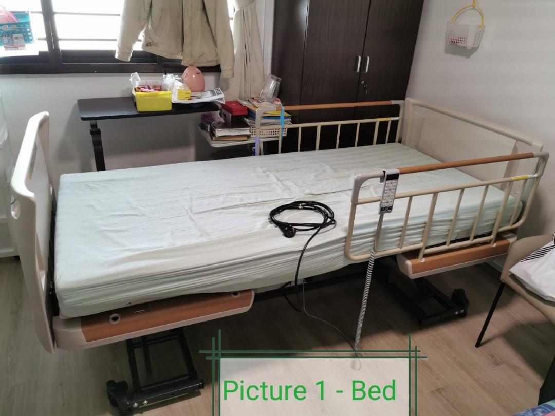 Foldable Hospital Bed Paramount Bed Home Care Furniture Beds Mattresses On Carousell