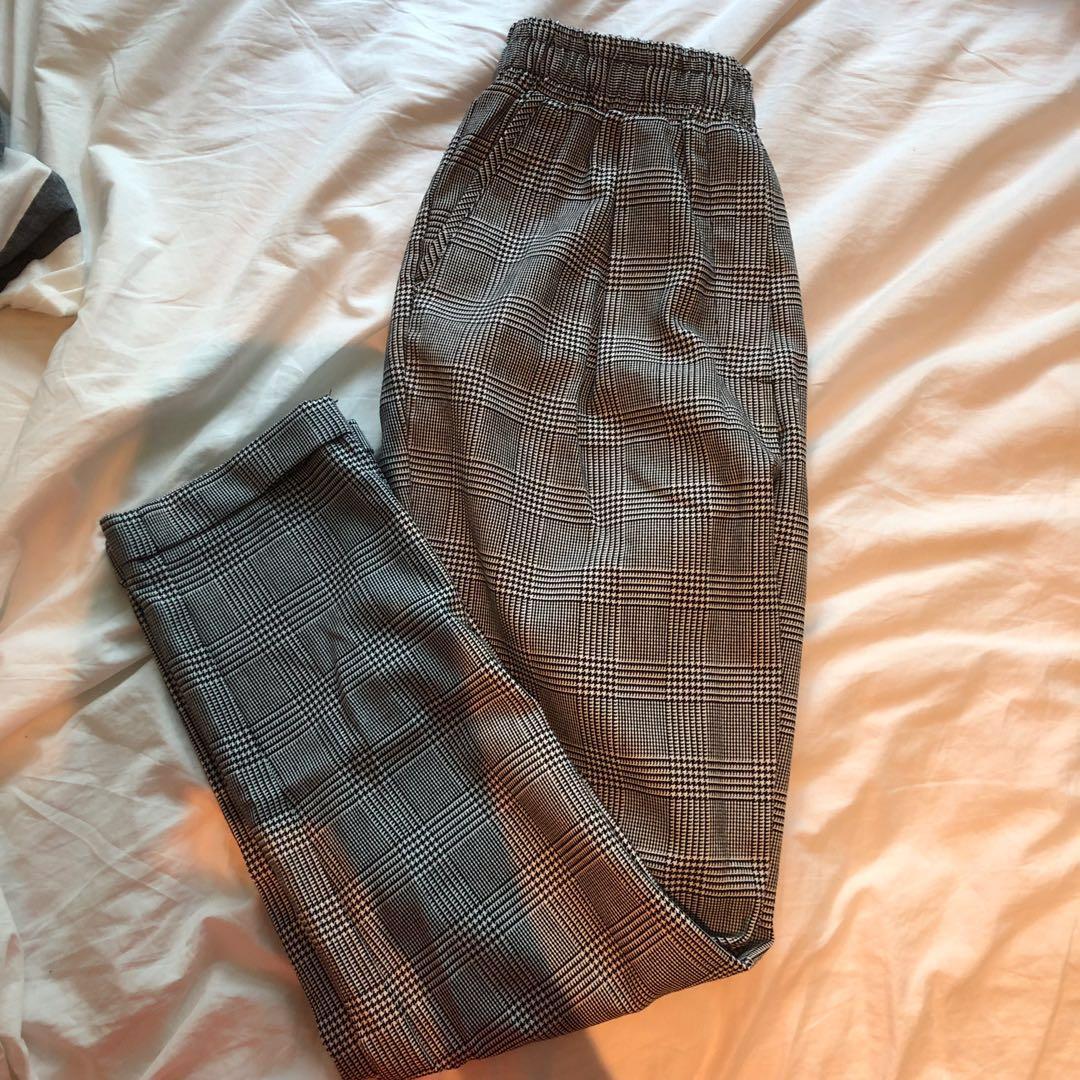 Gingham pants forever 21 sale